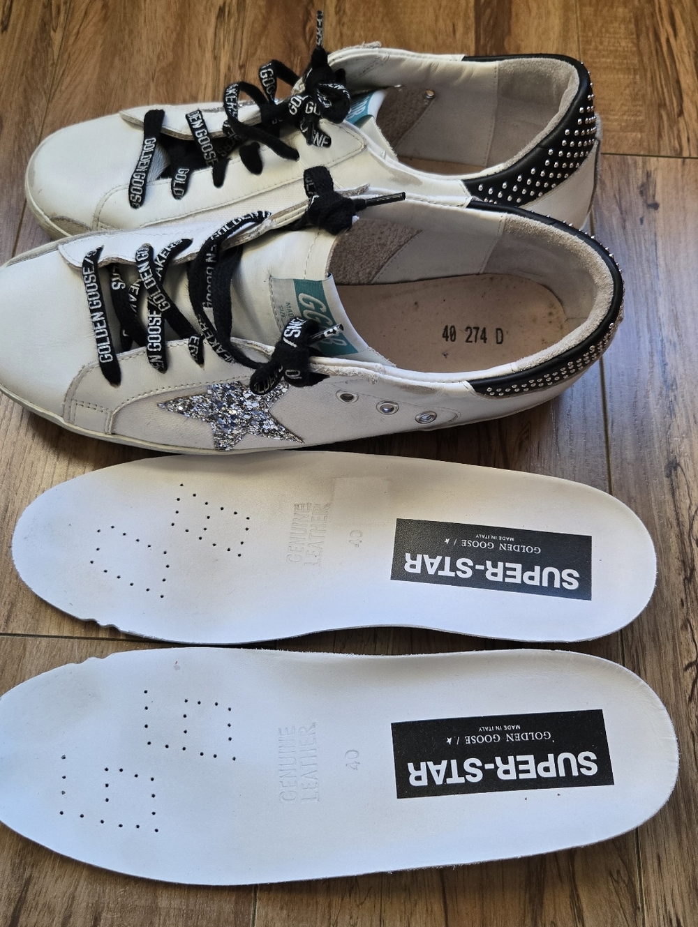 Golden Goose Super Star Sneakers limited edition 195/600 size 40 or 9.5 - Picture 3 of 3